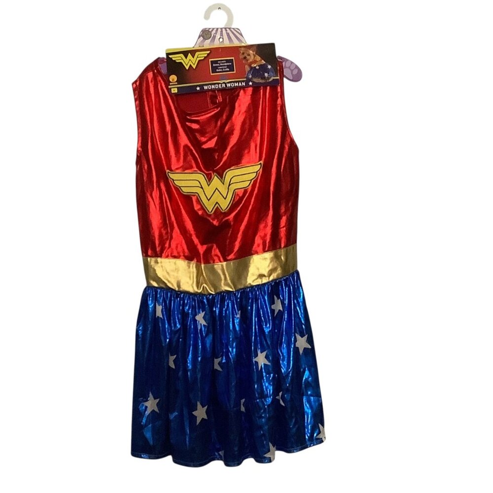Rubies Justice League Dog Costume Super‎ Hero Wonder Woman Size XL No Headband